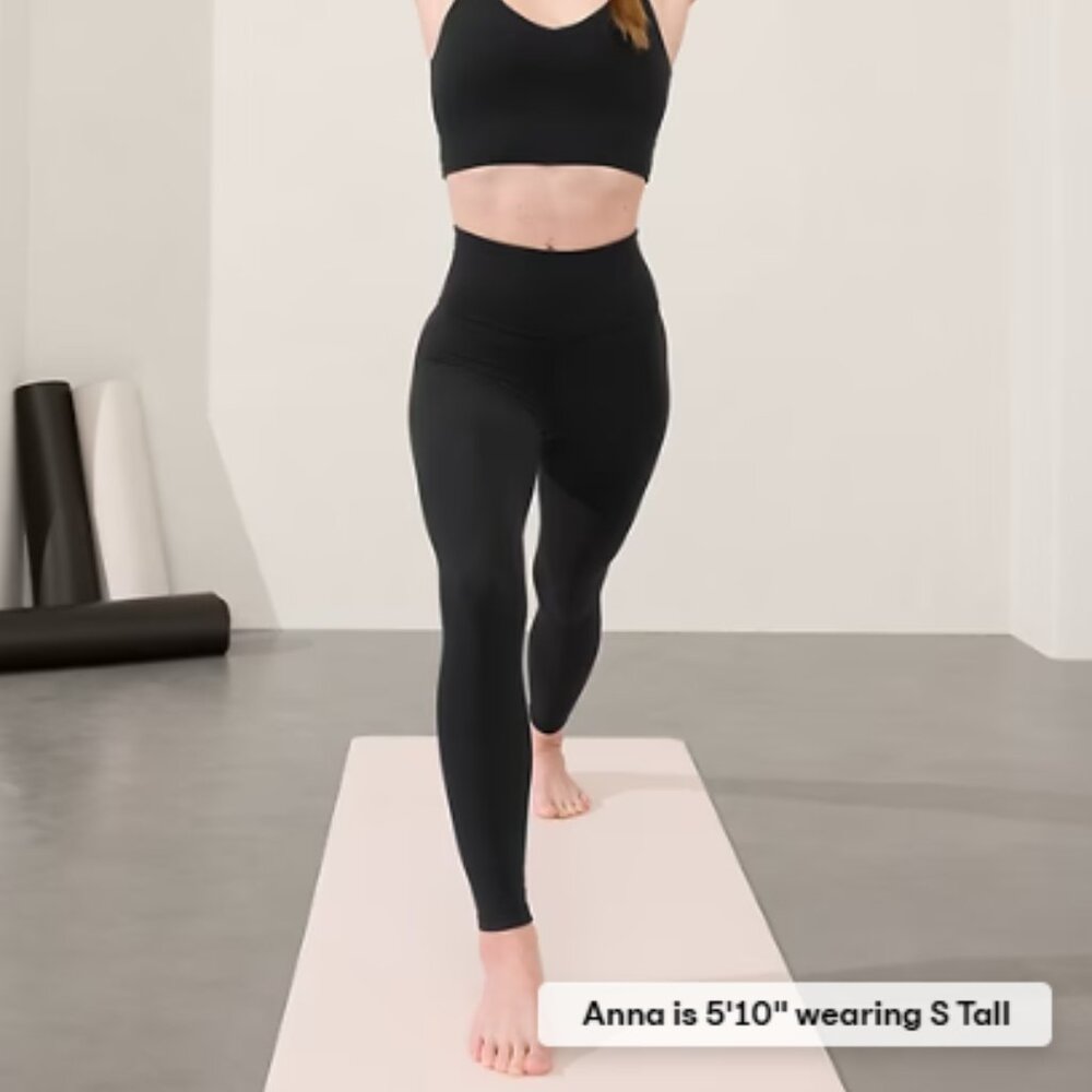 ATHLETA Elation Ultra High Rise Leggings Black 27” Length